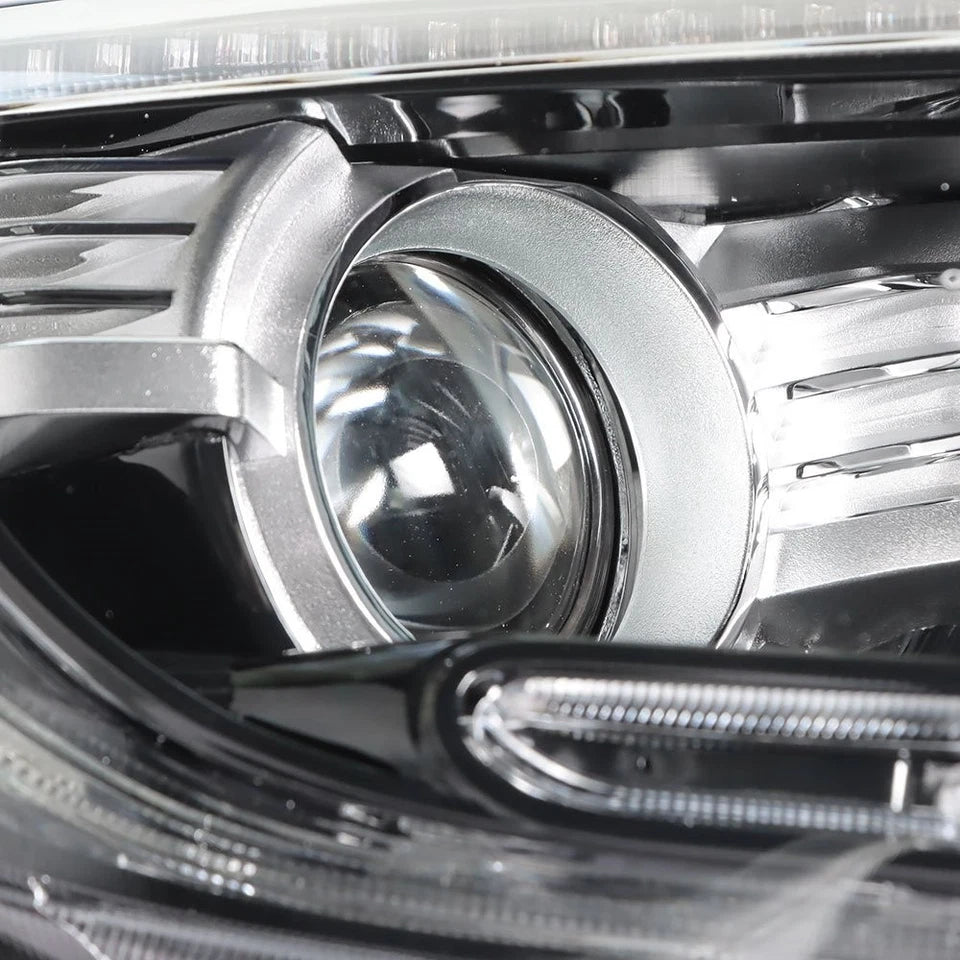 Left+Right Headlight For Honda CRV CR-V 2017-2022 Halogen Black Housing