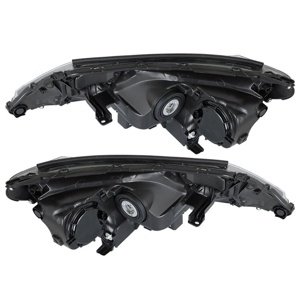 Left+Right Headlights For Toyota RAV4 2013-2015 Halogen Factory Black