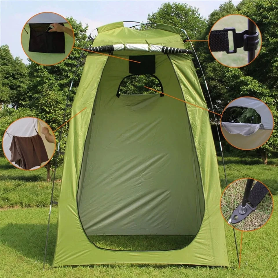 Portable Toilet and Privacy Tent for Adults, Pop Up Potty Tents Outdoors Toilets