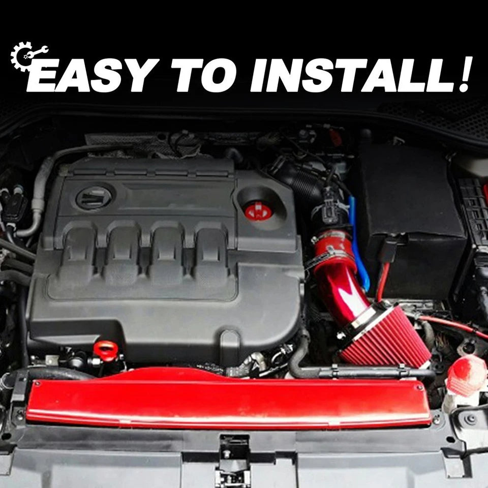3inch Cold Air Intake Filter Pipe Induction Kit Power Flow Hose System Car Parts