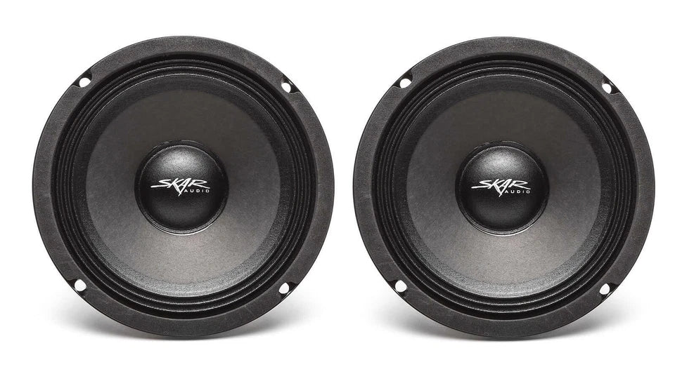(2) NEW SKAR AUDIO FSX65-4 6.5-INCH 4 OHM 300W MAX CAR PRO AUDIO SPEAKERS - PAIR