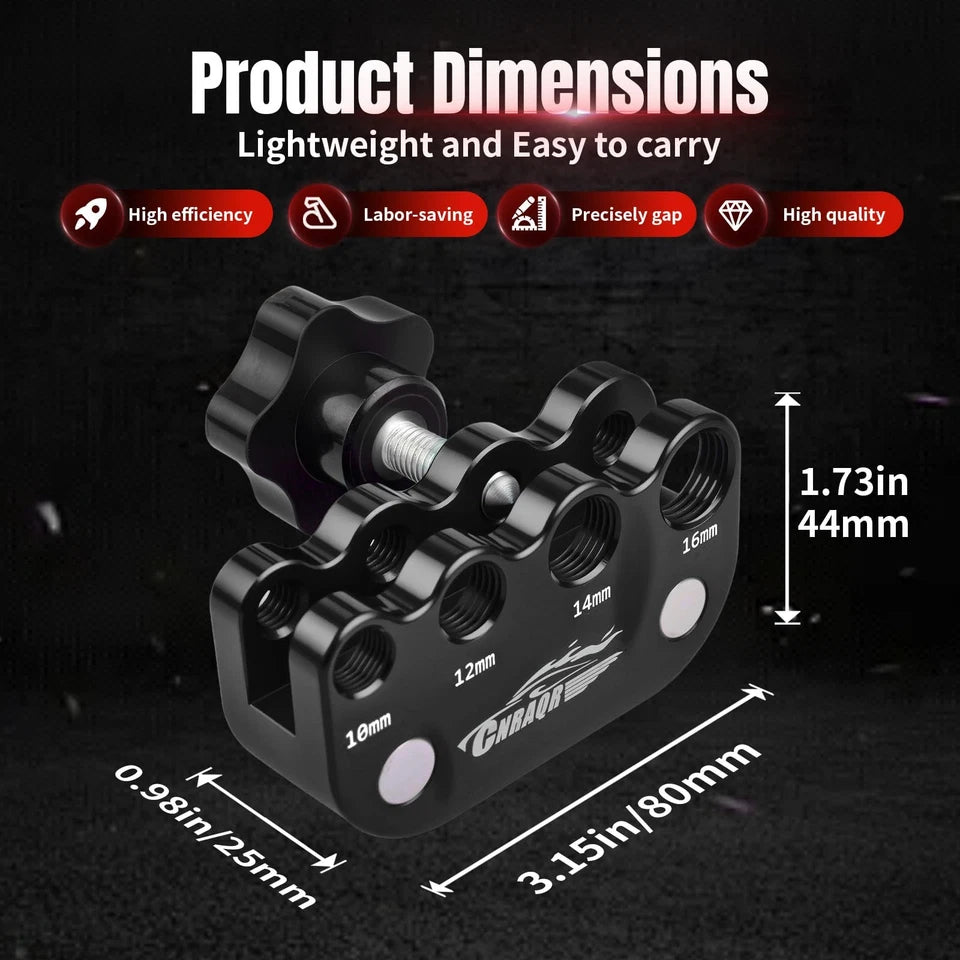 Universal Spark Plug Gap Tool for Most 10mm 12mm 14mm 16mm Spark Plugs with 1...