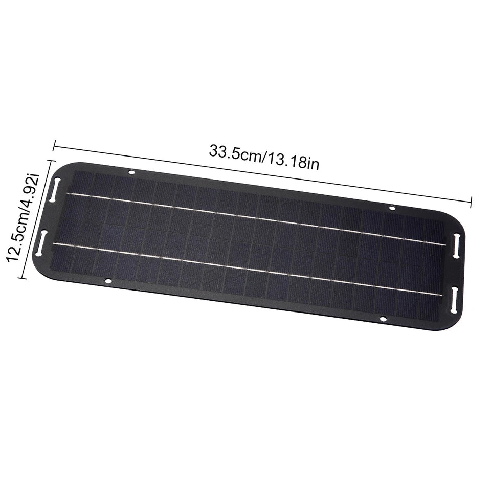 30W Solar Panel 12V Trickle Charger Battery Charger Kit Maintainer Boat Car RV