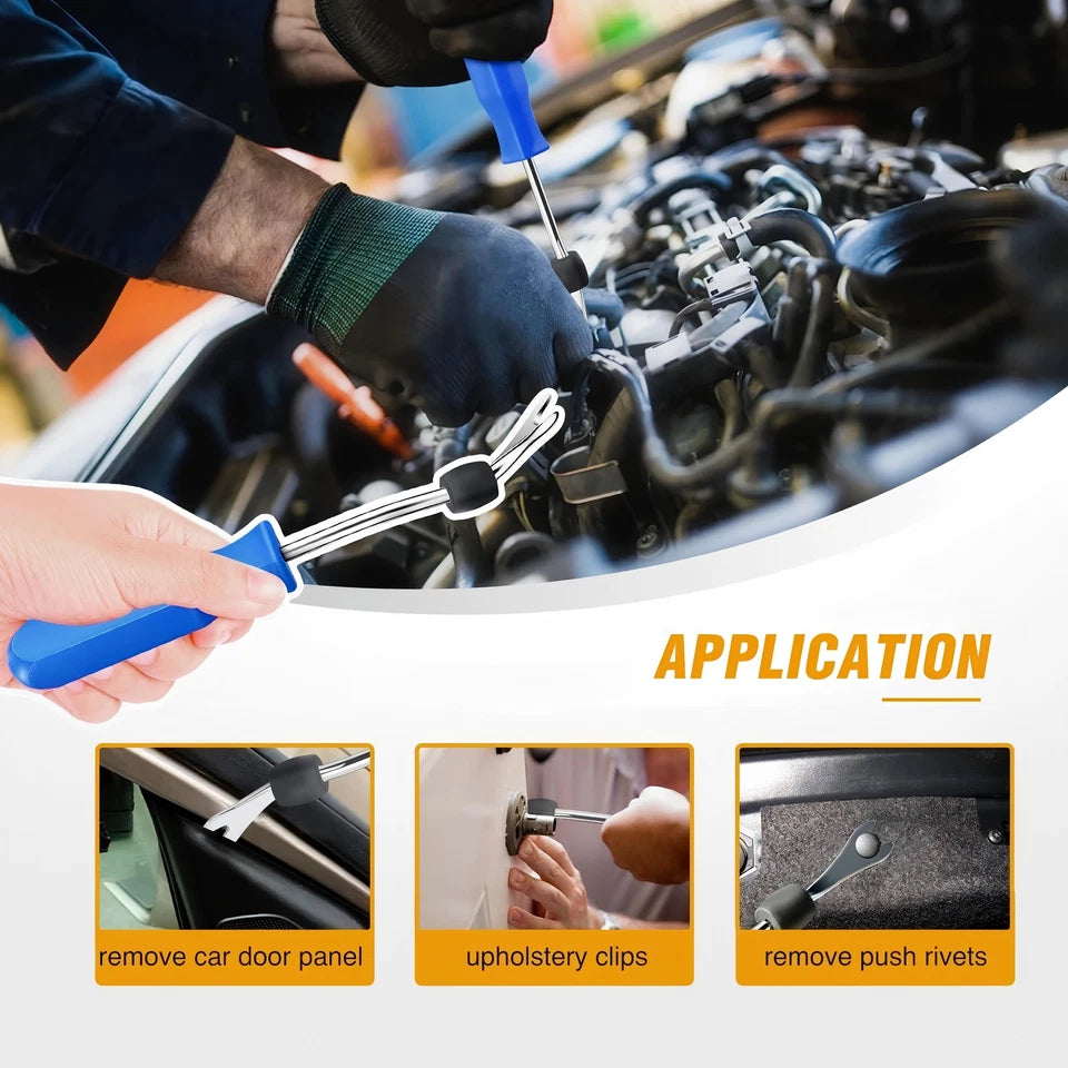 1295PCS Car Retainer Auto Fasteners Body Plastic Trim Clips Pin Rivet Bumper Kit