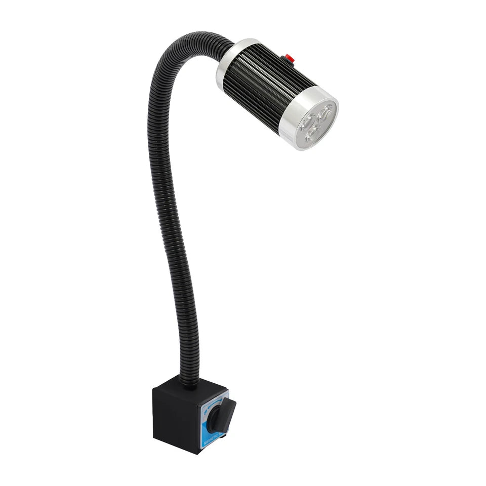 LED Machine Tool Light,110V 9W Machine Lamp w/ Magnetic Base for Lathe/Workbench
