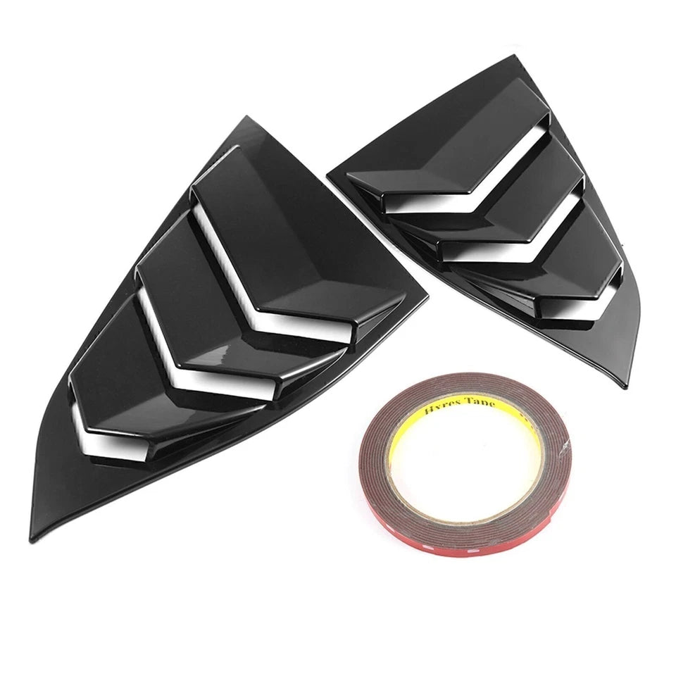 For 2018-2021 Honda Accord Side Window Louvers Cover Glossy Car Auto Accessories