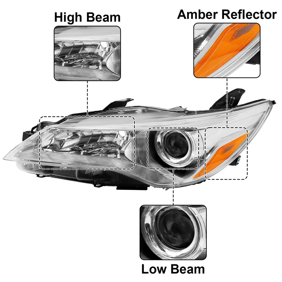 For 2015 2016 2017 Toyota Camry LE SE XLE XSE Projector Headlamps Headlights