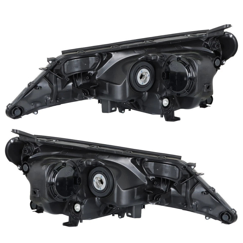 Left+Right Headlights For Toyota RAV4 2013-2015 Halogen Factory Black