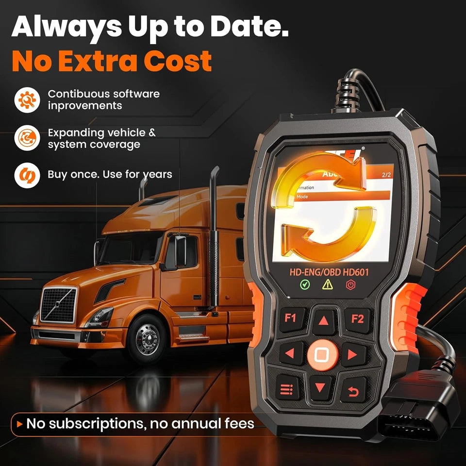 24V Semi Truck Diagnostic Tool All System Diesel Scanner Code Reader Free Update