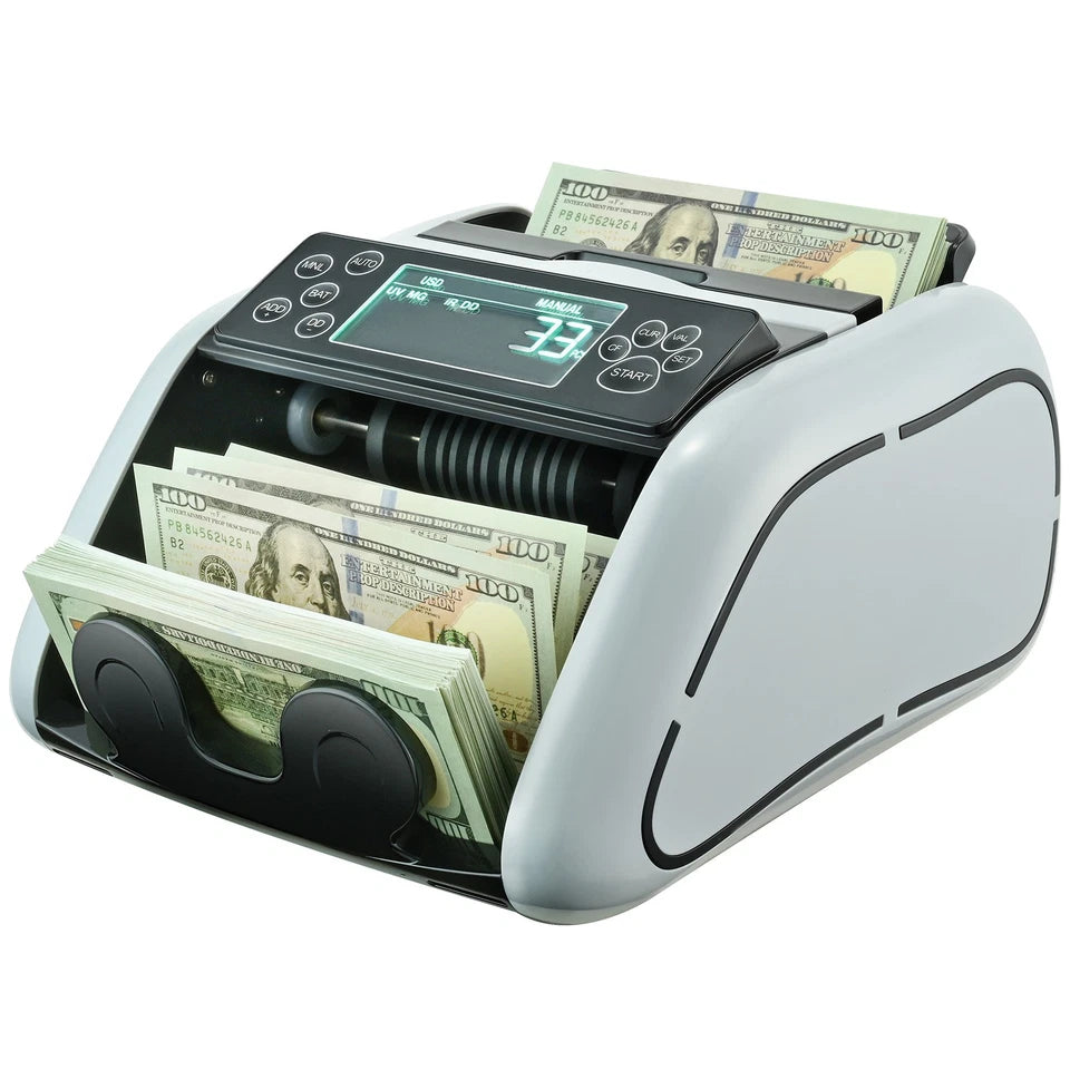 Money Counter Machine Bill Counter with UV MG IR DD Counterfeit Detection