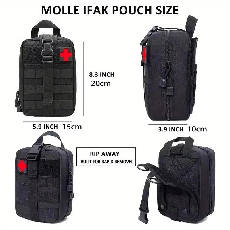 142Pc Emergency Survival Kit First Aid Kit Professional Survival Gear Equipment