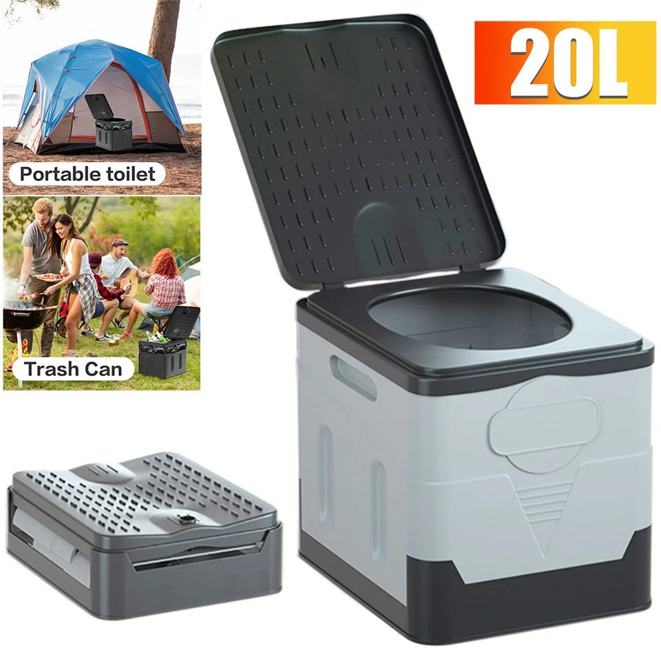 Portable Toilet and Privacy Tent for Adults, Pop Up Potty Tents Outdoors Toilets