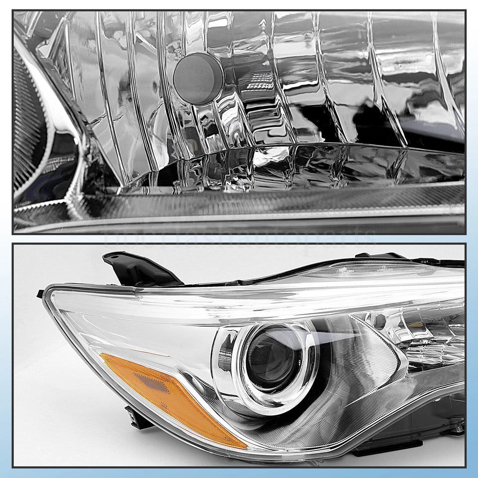 Headlights For 2015 2016 2017 Toyota Camry Left+Right Headlamps Head Light Pair