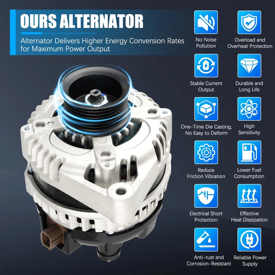 GENUINE ALTERNATOR 11390 for Honda Accord 2008-2012, Acura TSX 2009-2014 L4 2.4L