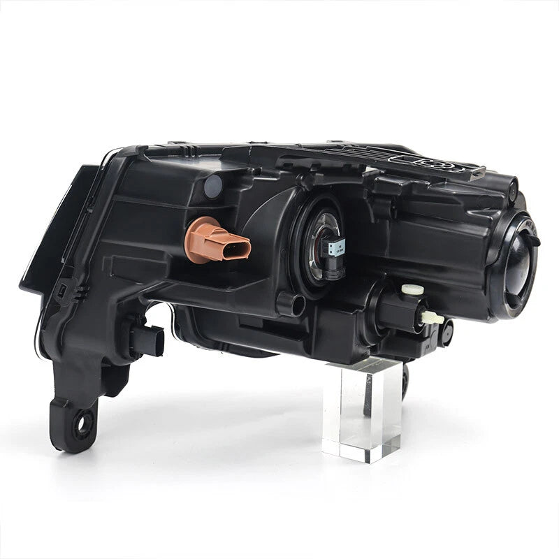 For 2017-2021 Jeep Grand Cherokee Halogen Projector Headlight Black Left+Right