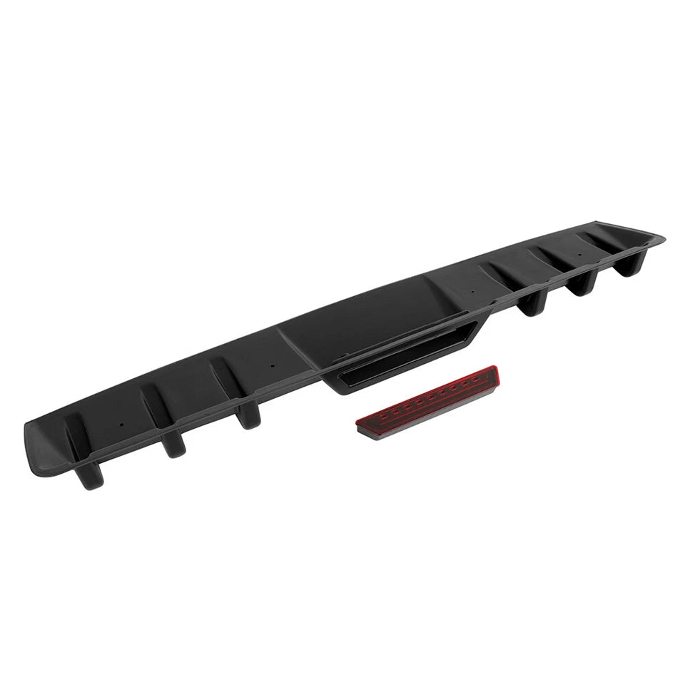 Car Rear Diffuser 6-Fin Bumper Lip Splitter Spoiler Wing For Toyota Corolla