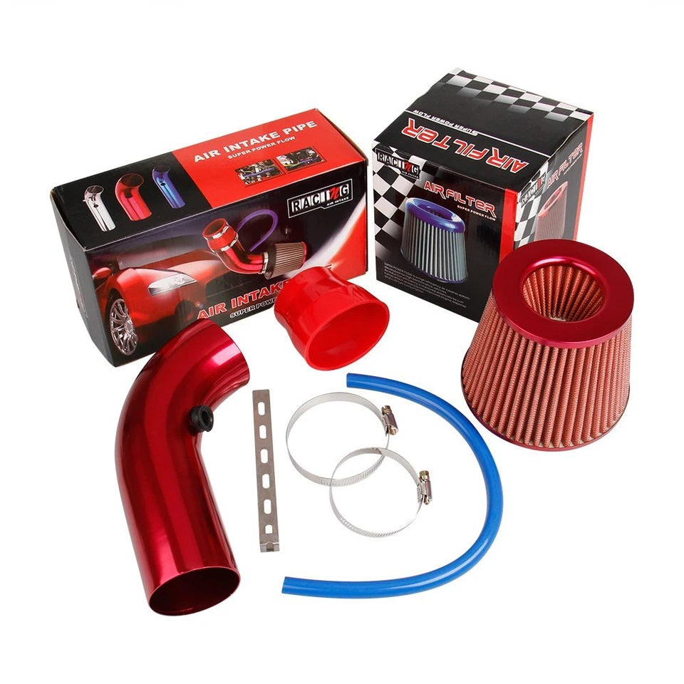 3inch Cold Air Intake Filter Pipe Induction Kit Power Flow Hose System Car Parts