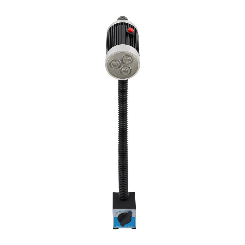 LED Machine Tool Light,110V 9W Machine Lamp w/ Magnetic Base for Lathe/Workbench