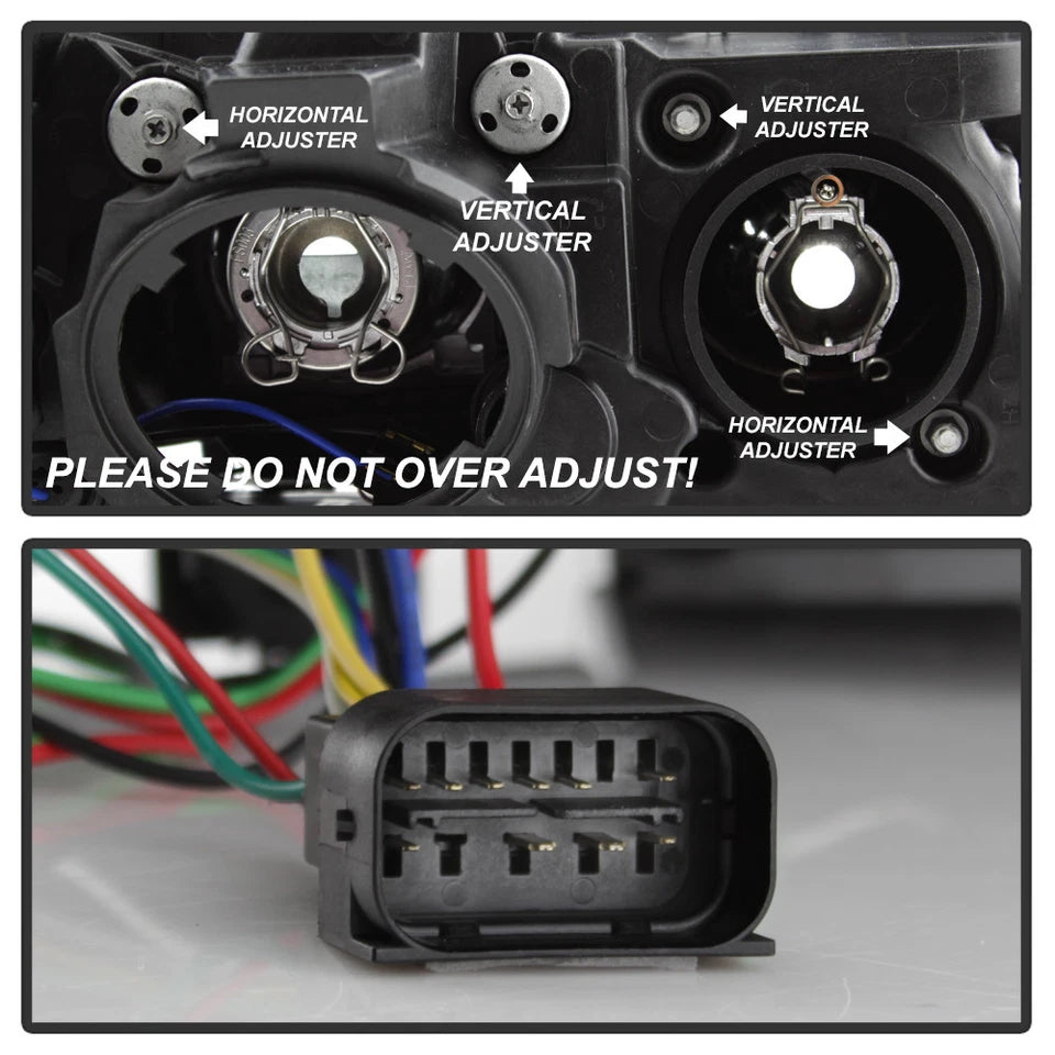 Black Smoke 2012-2015 BMW F30 328i 335i Sedan LED 3D DRL 2 Projector Headlights