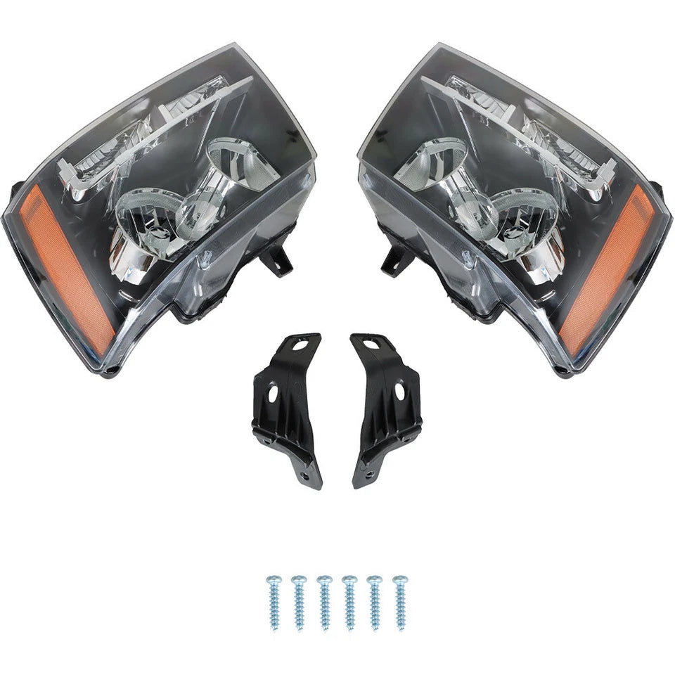 For 2007-2014 Chevy Avalanche Tahoe Suburban Amber Corner Halogen Headlights