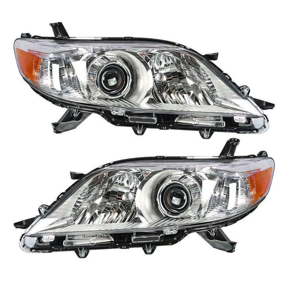Pair Headlight For Toyota Sienna 2011-2019-2020 Halogen Headlamp Left+Right Side