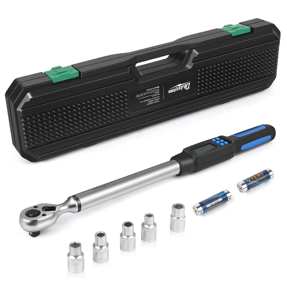 Calibrated Digital Torque Wrench 1/2 in Dr Electronic Torque Wrench 10-200Nm