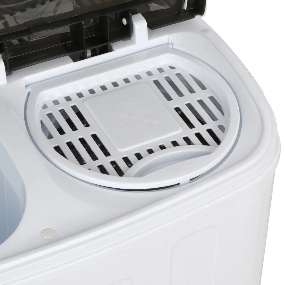 Portable Washing Machine Mini Twin Tub 13lbs Laundry Compact Washer and Dryer