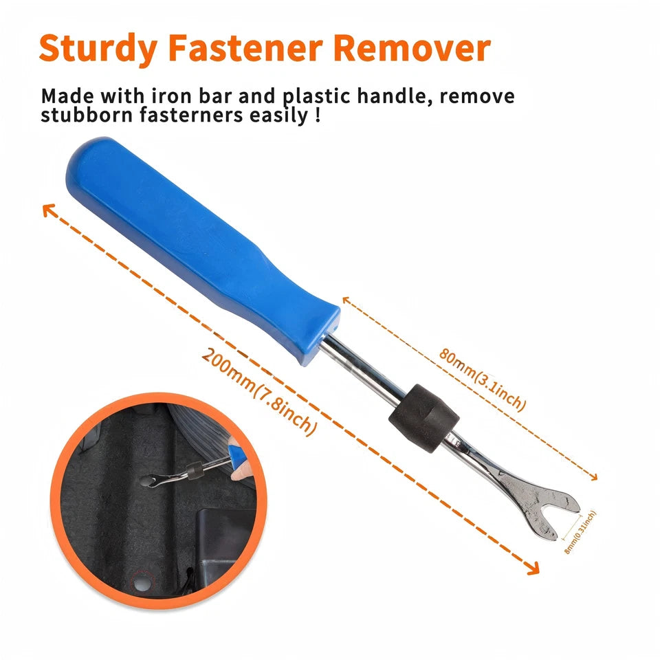 1295PCS Car Retainer Auto Fasteners Body Plastic Trim Clips Pin Rivet Bumper Kit