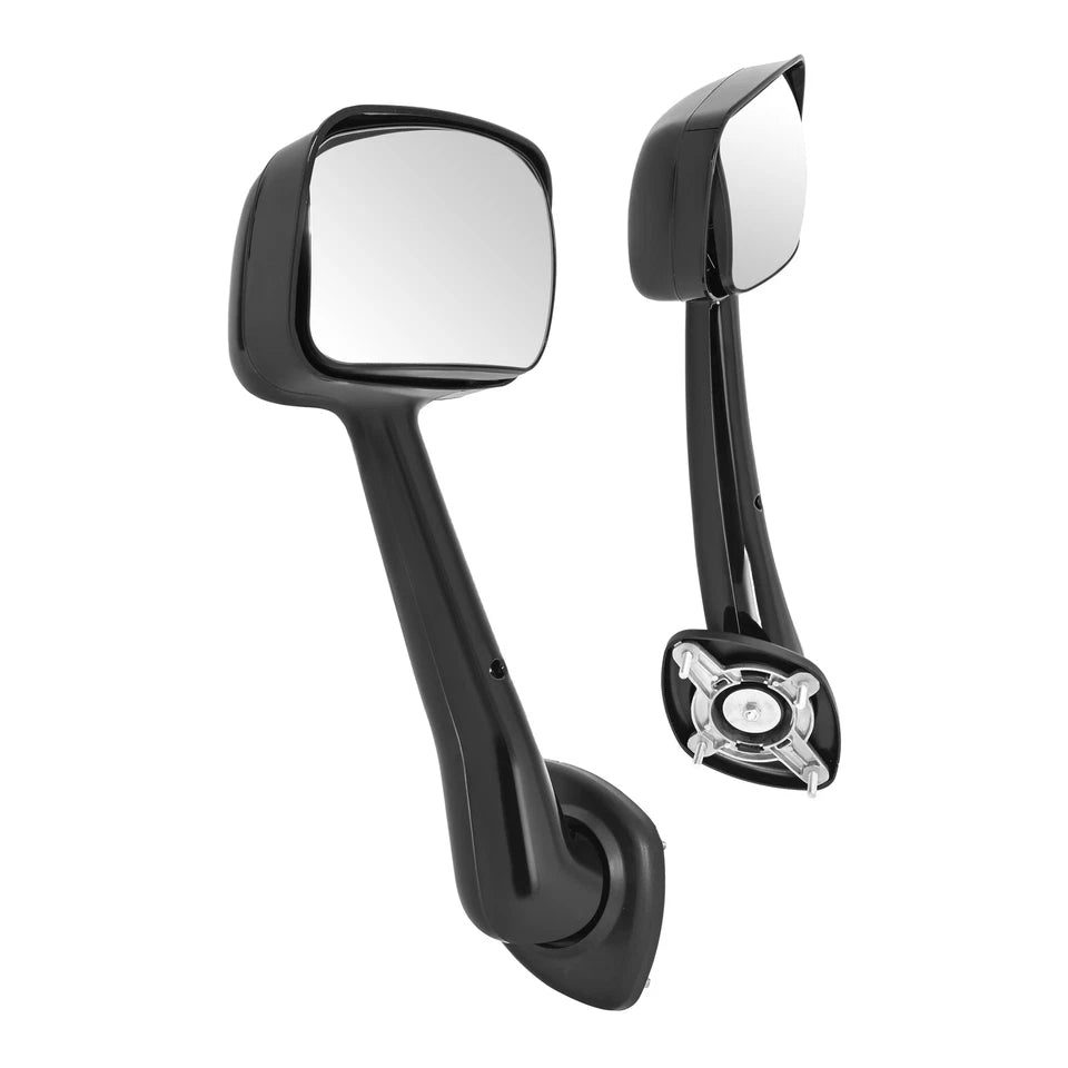 Pair Black Hood Mirrors For Freightliner Cascadia Truck 2008-2017 Left&Right New