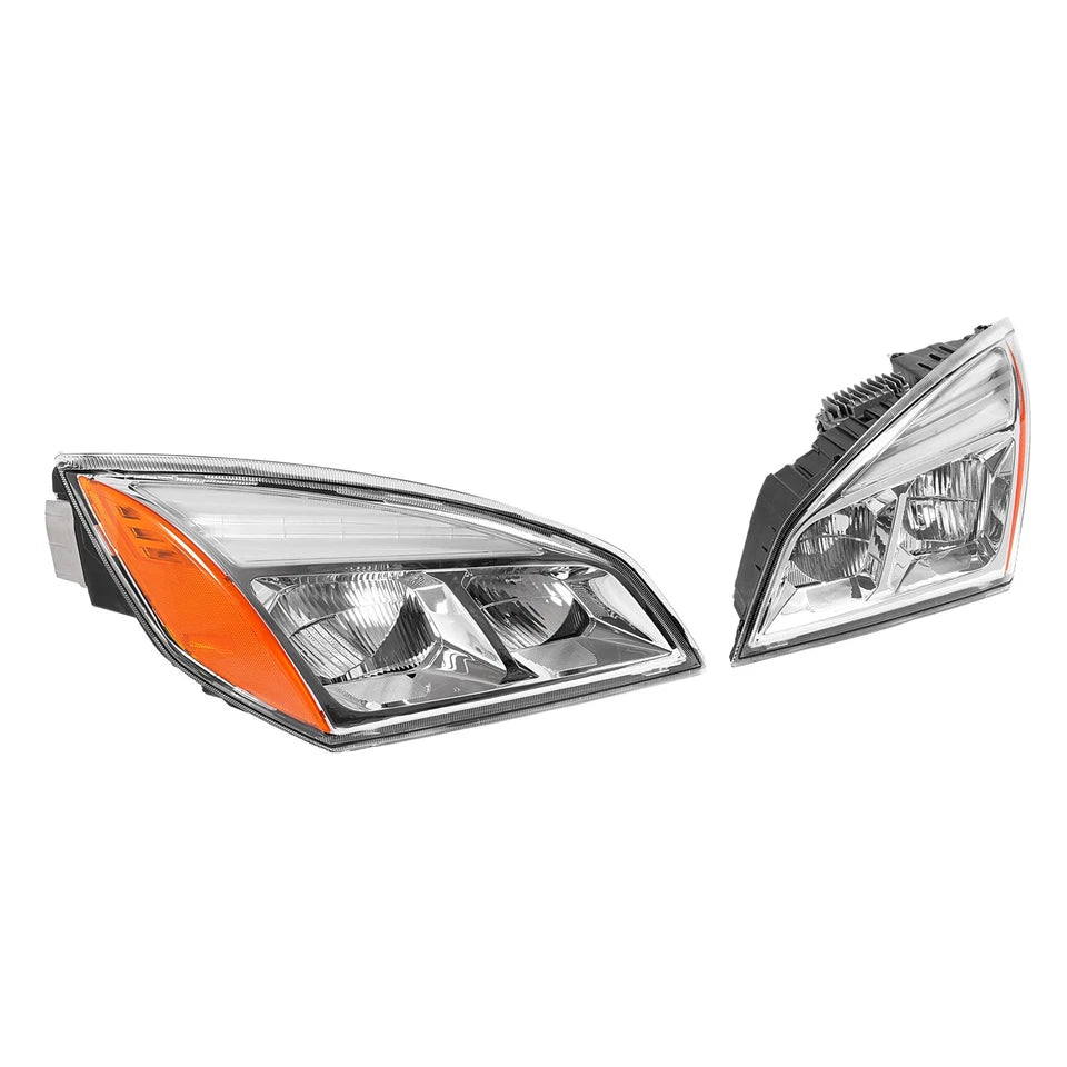 For Freightliner Cascadia 2018-2025 2022 23 Full LED Chrome Headlights Headlamps