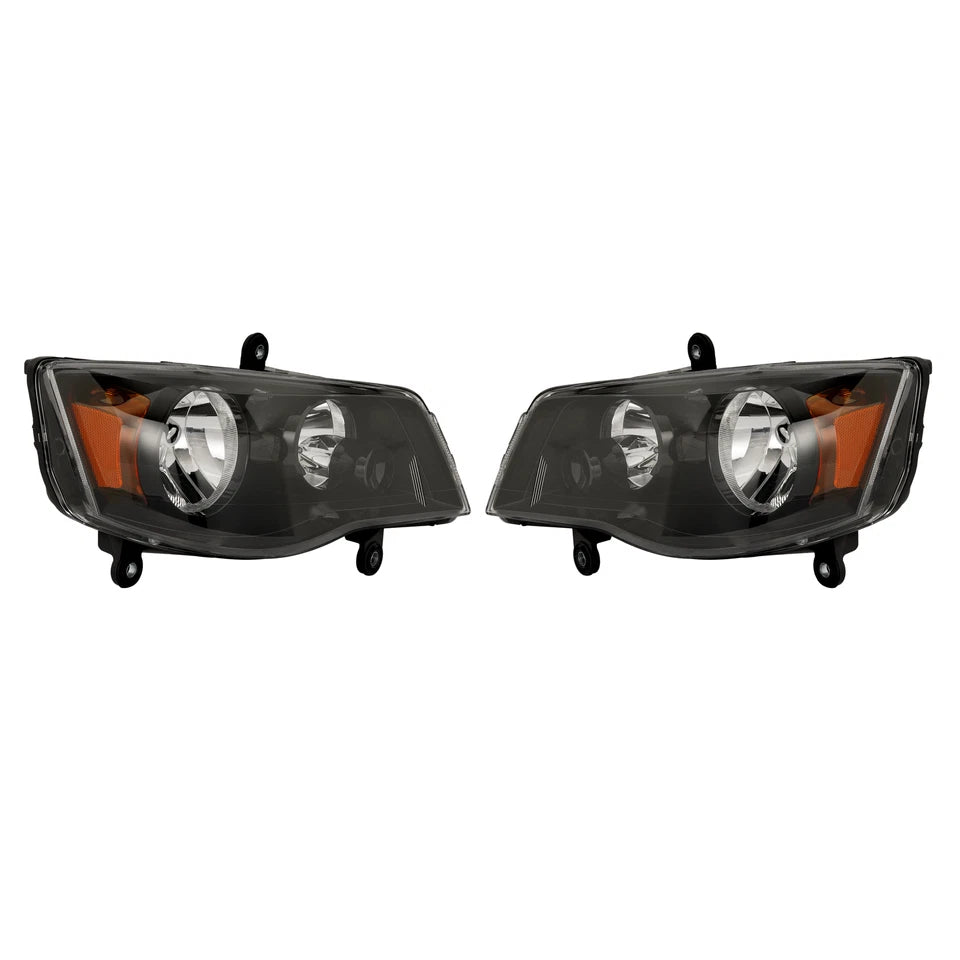 2Pcs Headlight For 2008-2016 Chrysler Town&Country 2011-2020 Dodge Grand Caravan