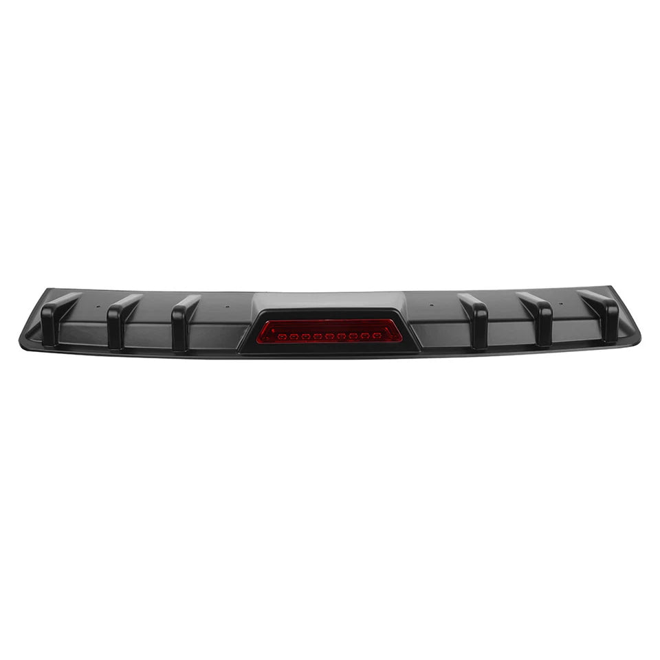Car Rear Diffuser 6-Fin Bumper Lip Splitter Spoiler Wing For Toyota Corolla