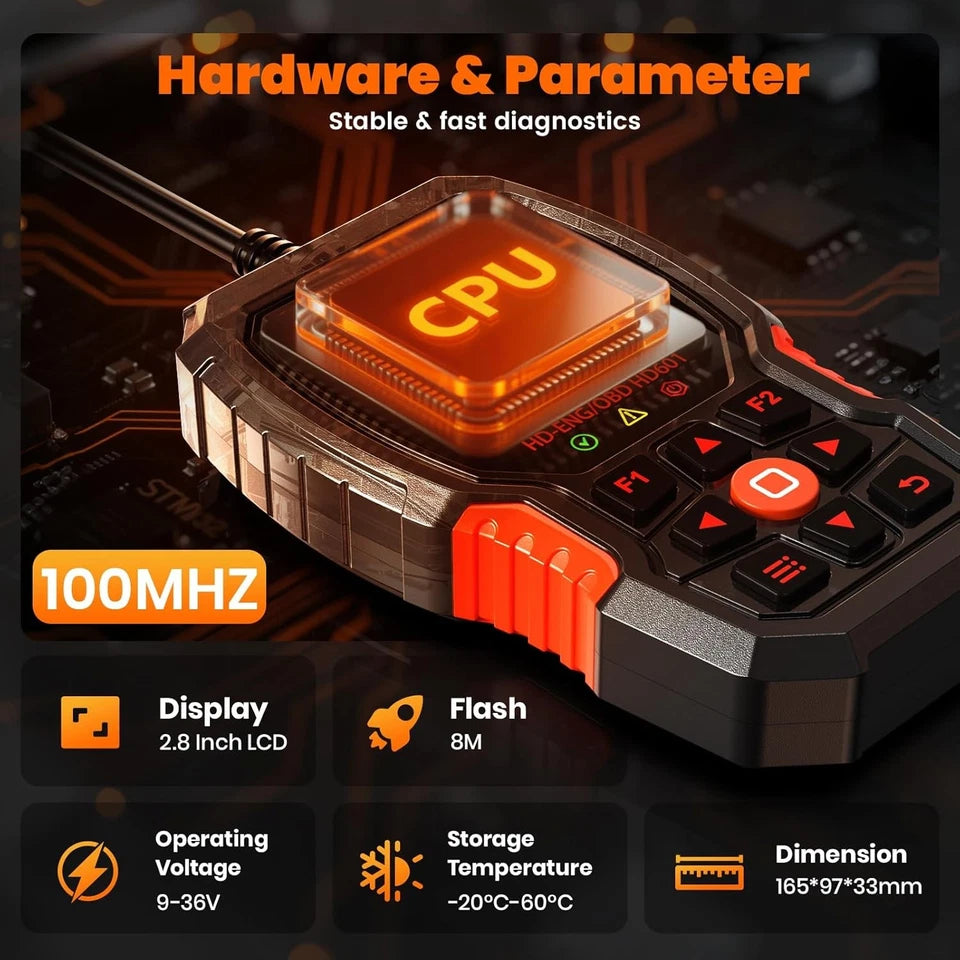 24V Semi Truck Diagnostic Tool All System Diesel Scanner Code Reader Free Update