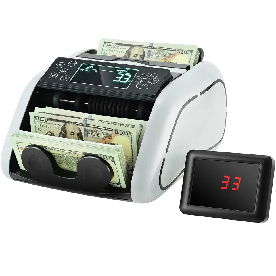 Money Counter Machine Bill Counter with UV MG IR DD Counterfeit Detection