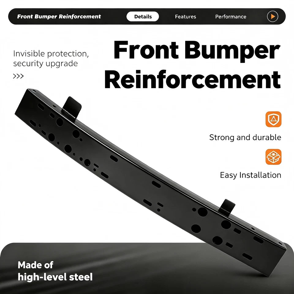 For Dodge Charger Challenger 300 Front Bumper Impact Absorber Reinforcement Bar