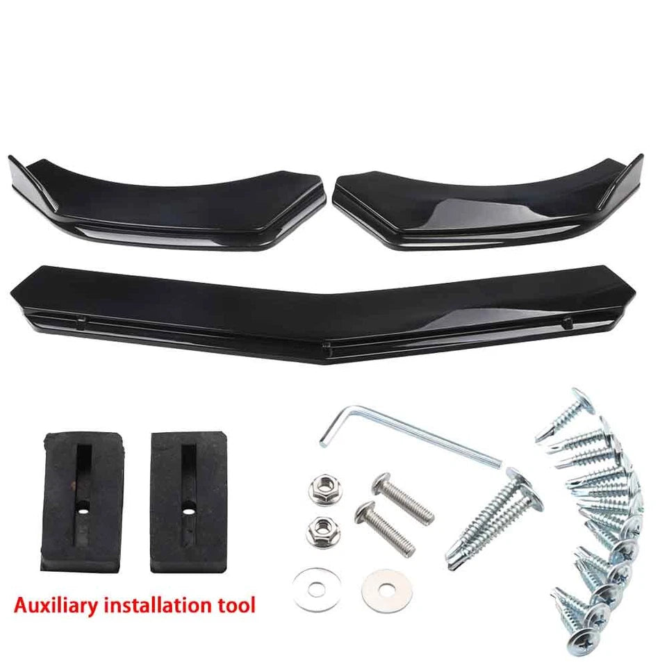 For Ford F150 F-150 Truck Car Front Bumper Lip Spoiler Splitter Body Kit Glossy
