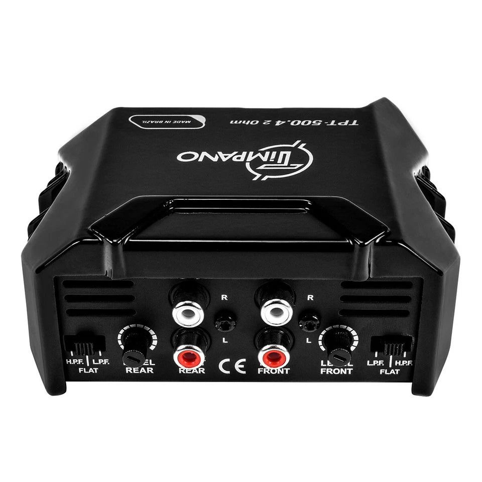 Timpano TPT-500.4 2Ω Compact 4 Channel Amplifier 500W Car Audio Digital Amp