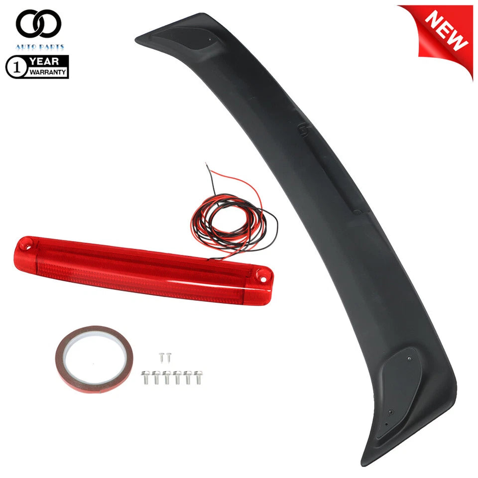 Rear Trunk Wing Spoiler w/Brake light Matte Black For 2009-2013 TOYOTA Corolla