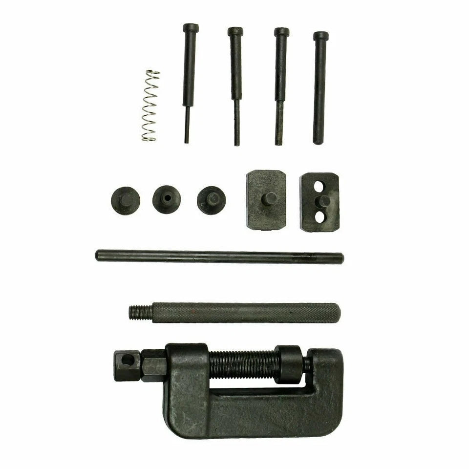 13PCS Chain Cutter Rivet Tool Set Riveting Breaker ATV/Bike/Motorcycle/Cam Drive