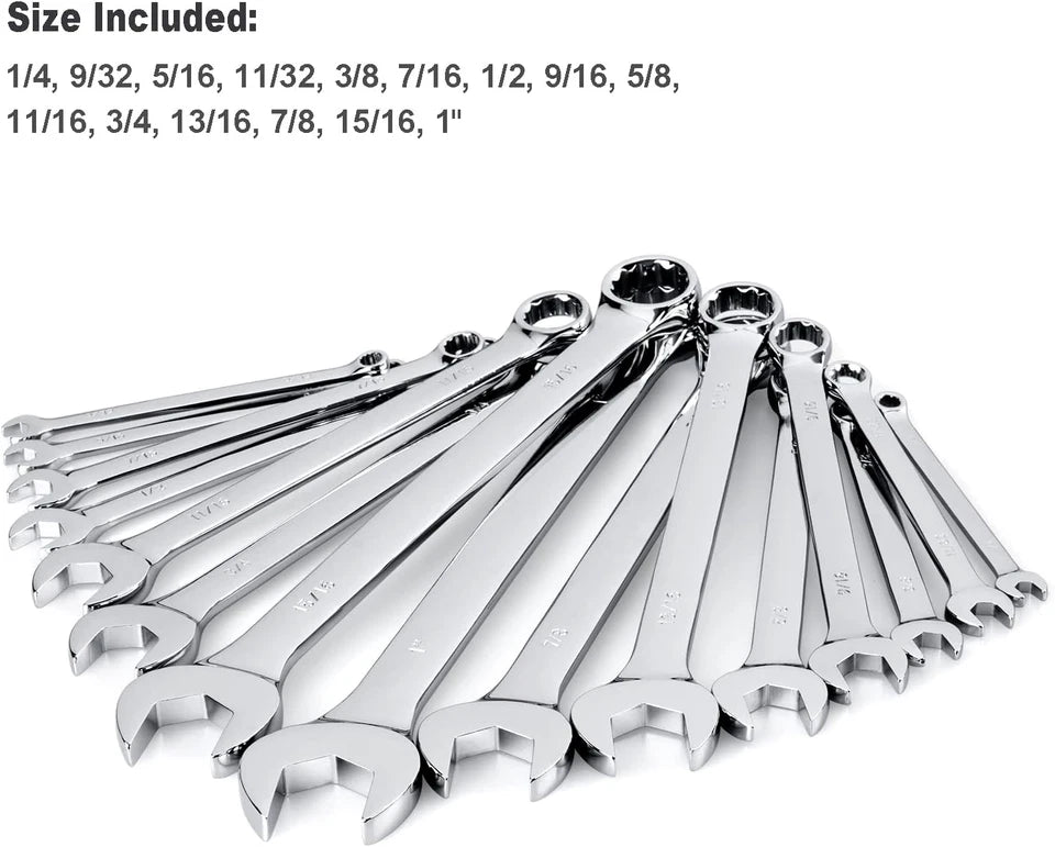 Max Torque 15-Piece Premium Combination Wrench Set Complete SAE Inch Sizes fromOpens in a new window or tab Brand New