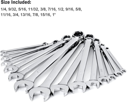 Max Torque 15-Piece Premium Combination Wrench Set Complete SAE Inch Sizes fromOpens in a new window or tab Brand New
