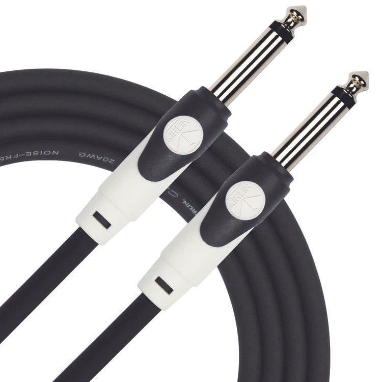-PACK Kirlin 10 ft Guitar Instrument Patch Cable Cord Free Cable Tie 1/4" NEW
